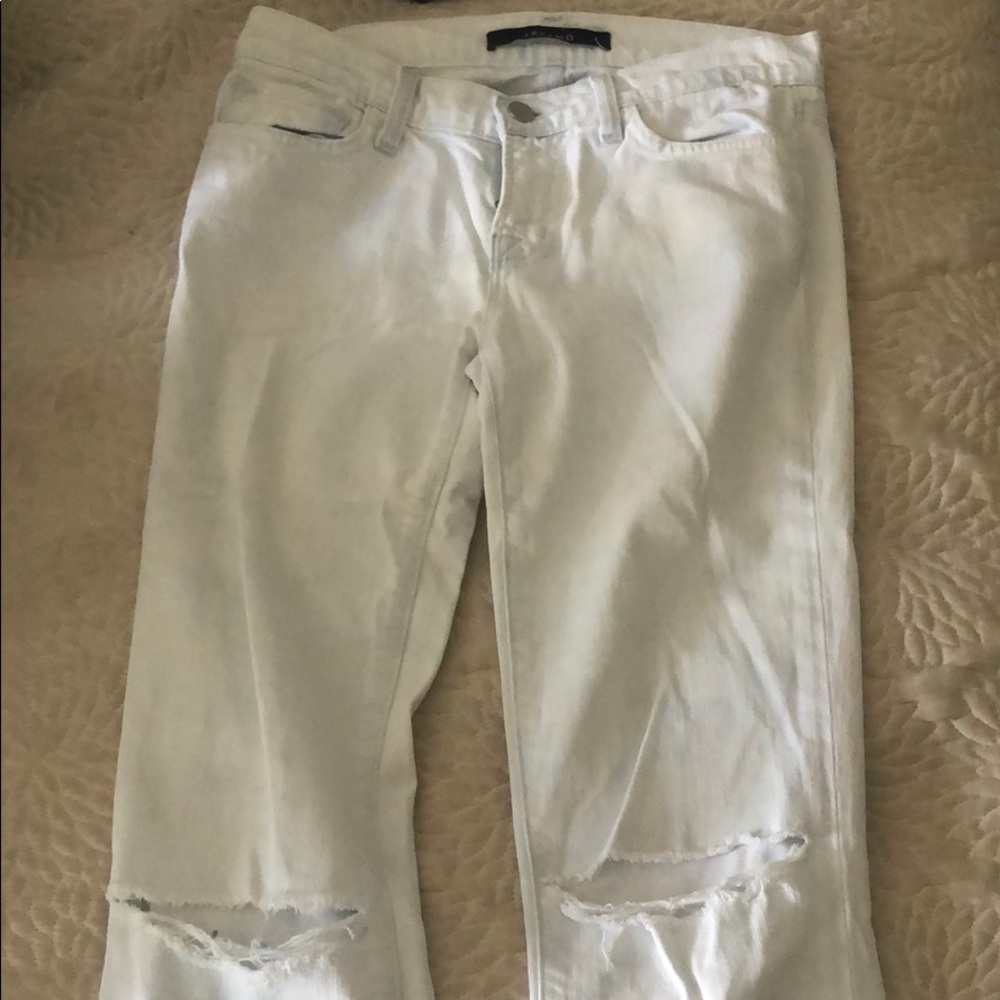 Light wash ripped JBrand jeans